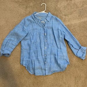 Lilly Pulitzer linen button up shirt